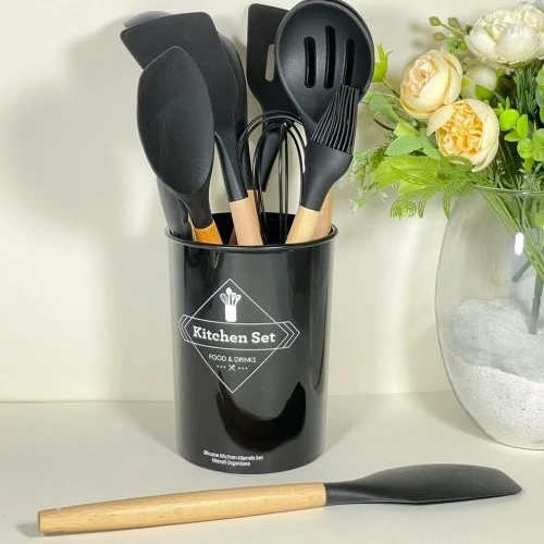 ست کفگیر ملاقه سیلیکونی